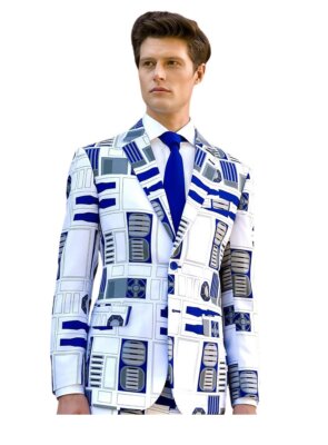 R2-D2 Jackett - slim-fit Sakko für Karneval - Auch ohne Hose top: stylishes