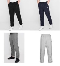 2 Pack of Slazenger Zip Pocket Open Hem Woven Tracksuit Bottom Jog Pant XS - 4XL