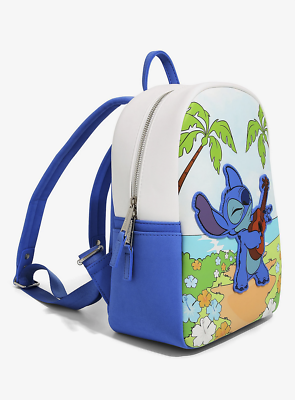 Loungefly Stitch Guitar Mini Backpack Set in Blue, White Loungefly Disney Lilo & Stitch Elvis Stitch | Mercari main image 3