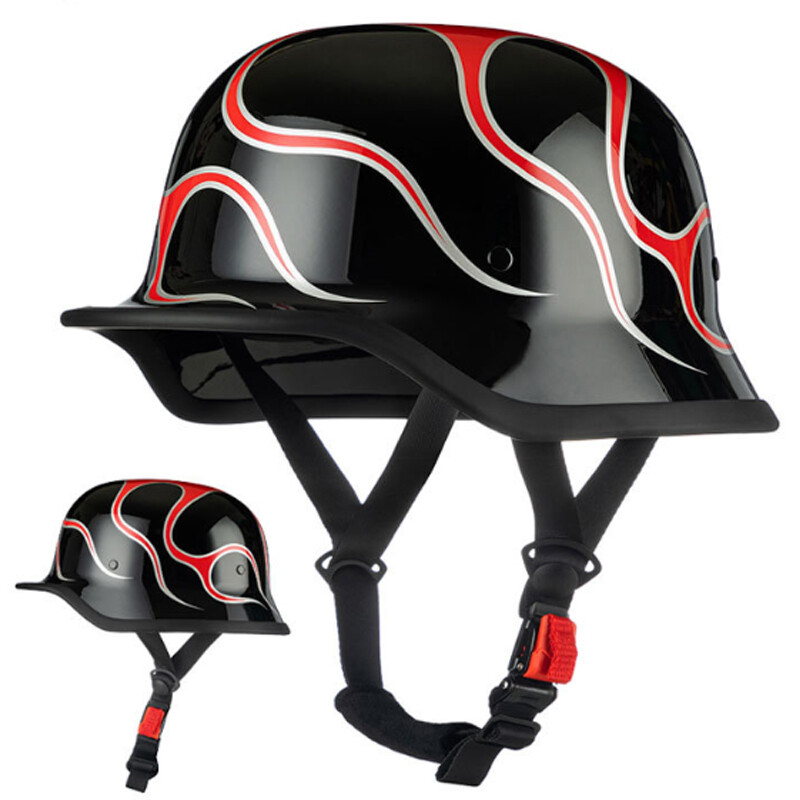 Germany Motorcycle Helmets Scooter Cruiser Crash Motorbike Half Helmets