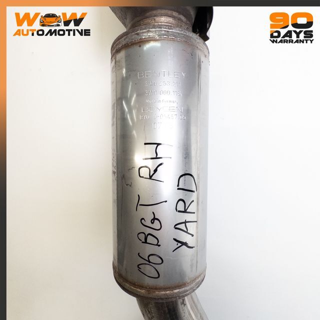 04-10 BENTLEY CONTINENTAL GT RIGHT PASSENGER SIDE MIDDLE EXHAUST DOWNPIPE OEM