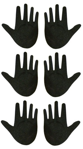 usa~1,3,5 pair black hand breast nipple cover pasties sexy club