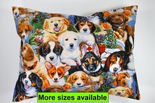 Travel Pillow Case Dogs -Cotton- 12''x16'' -13''x18'' Toddlers Pillow Case