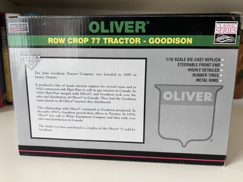 SPECCAST 1:16 OLIVER ROW CROP 77 GOODISON TRACTOR- 2007 CANADA FARM SHOW MODEL - Picture 6 of 11