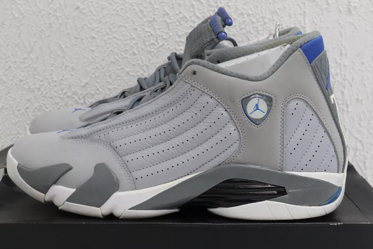 Jordan 14 blue and grey clearance