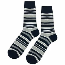 NWT Classic Stripe Dress Socks Novelty Men 8-12 Multicolor Crazy Fun Sockfly