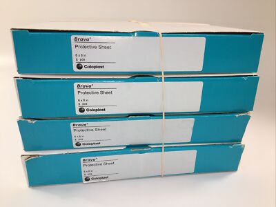 20 Coloplast 032155 Brava 6'' x 6'' Skin Sheets Exp 08/2027 - 4 Boxes!