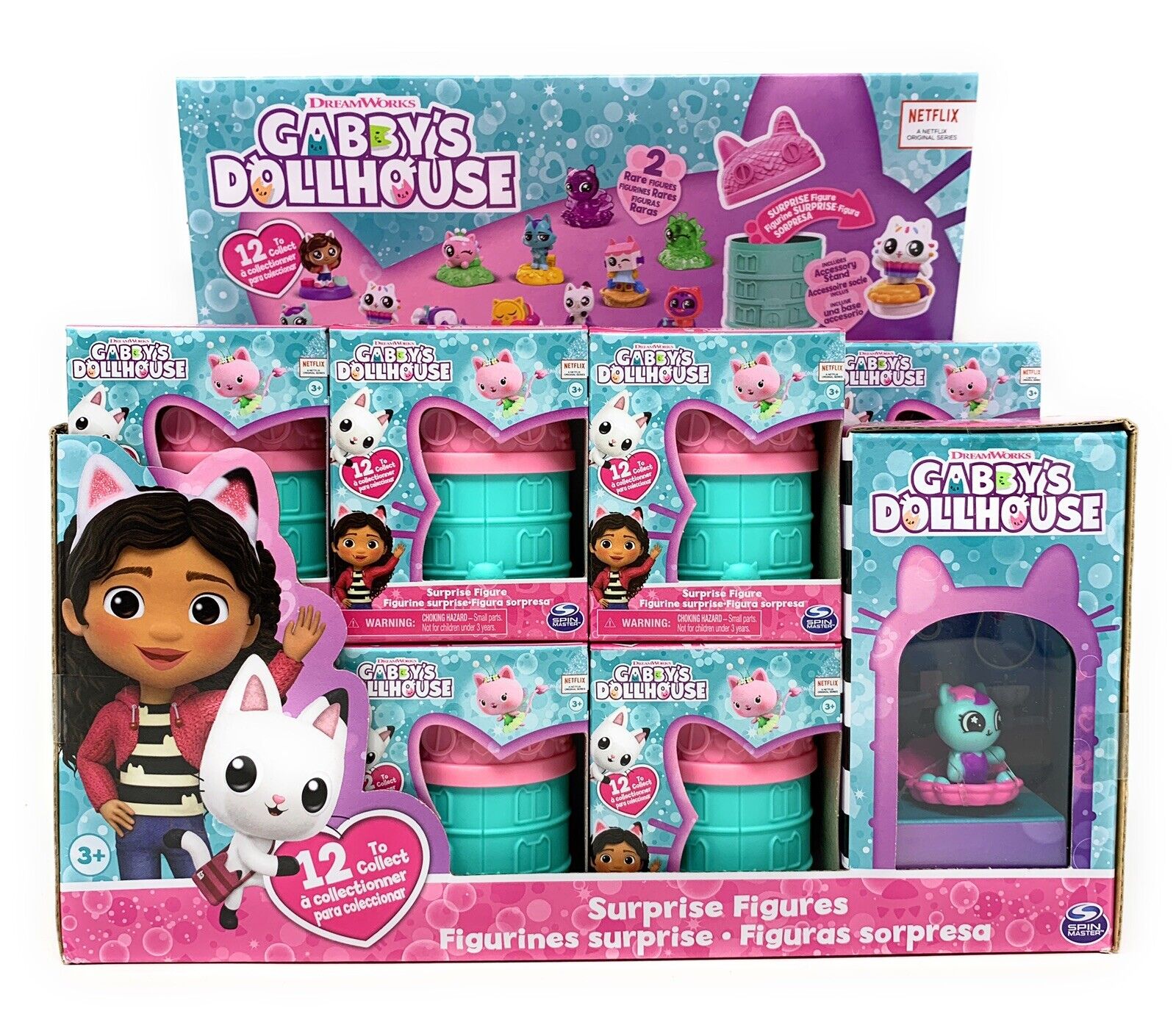 Gabby's Dollhouse Surprise Mini Figure Full Case of 22 w/ Display Box Blind  Box