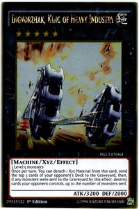 Digvorzhak, King of Heavy Industry - PGL3-EN064 - Gold Rare - 1st Edition x3 - N