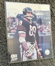 MIKE DITKA HAND SIGNED 8x10 PHOTO  1985 S/B CHAMPS WITH PROOF