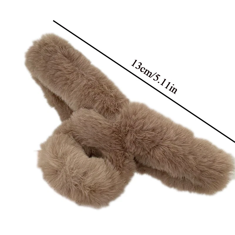 Женский большой захват зажим на затылке с плюшевыми волосами краб зажим ✿ - Изображение 2 из 4