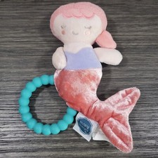 Mary Meyer Baby Marina Mermaid Silicone Teether Rattle Toy Stuffed Plush 6"