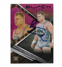 WWE BRUTUS CREED  Signed 2022 WWE Chronicles Black Card RC 22/49