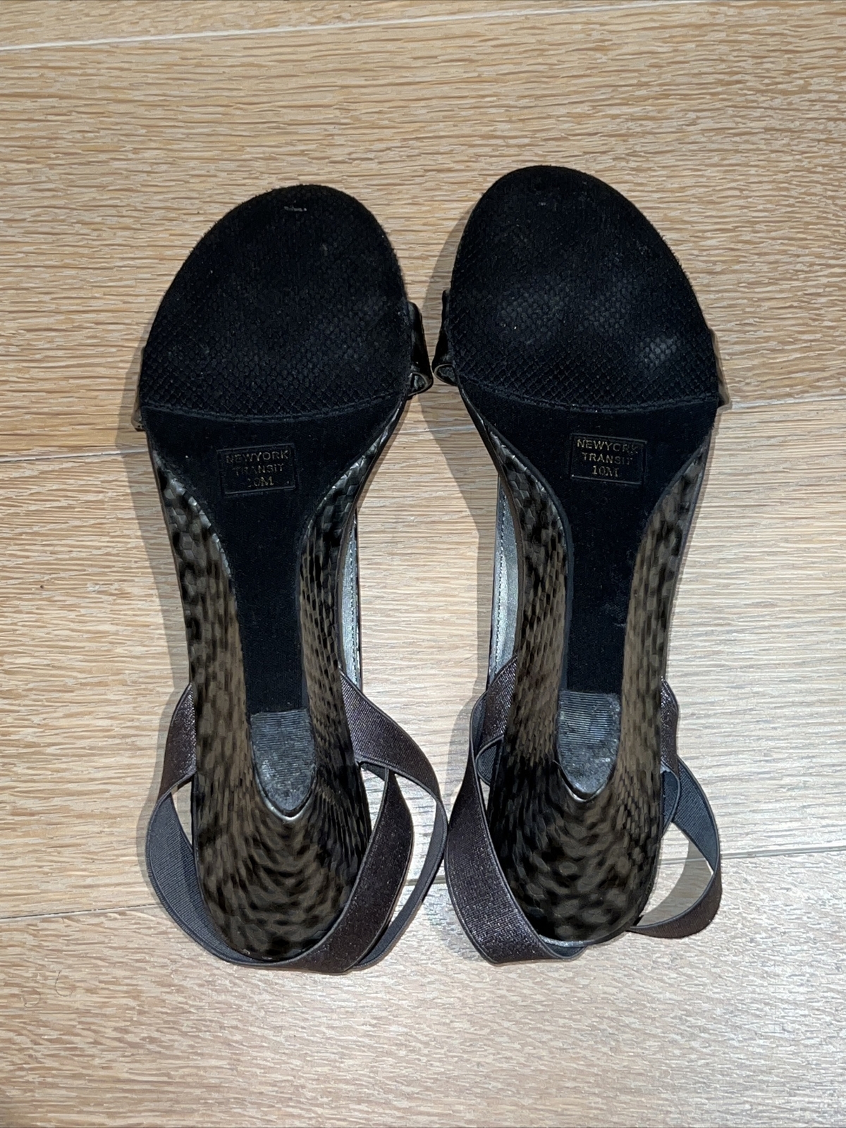 New York Transit Silver Rectangular Studded Wedge… - image 7