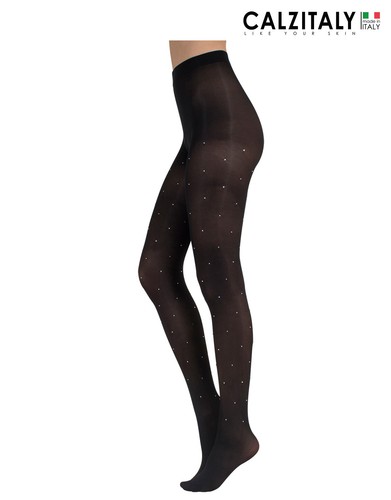 Opaque Tights with Strass, Black 