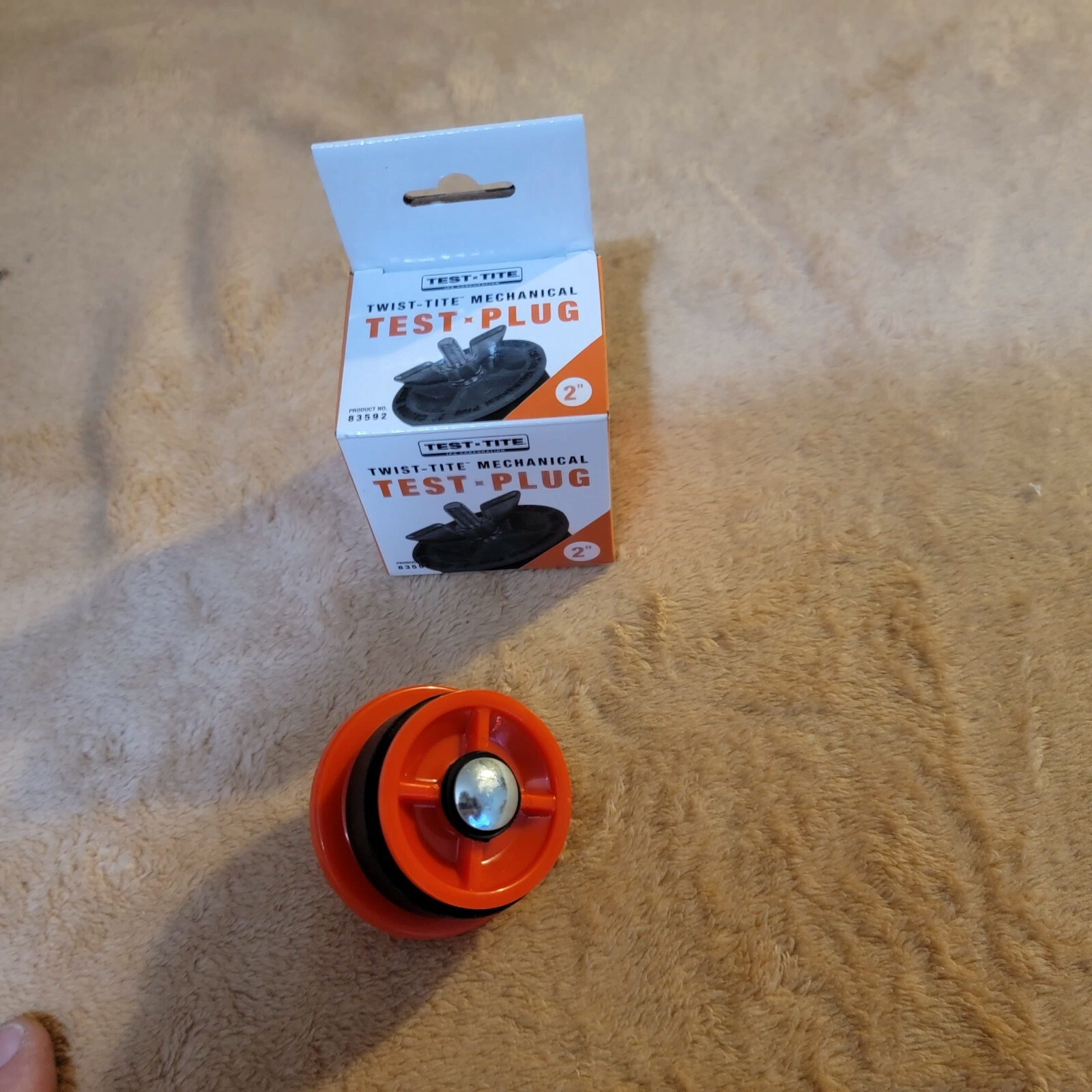 IPS TWIST - TEST - TITE 83592  PLUG 2" BLACK Mechanical