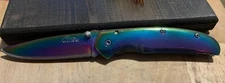 RITE EDGE Ti Rainbow Finish FOLDING POCKET KNIFE