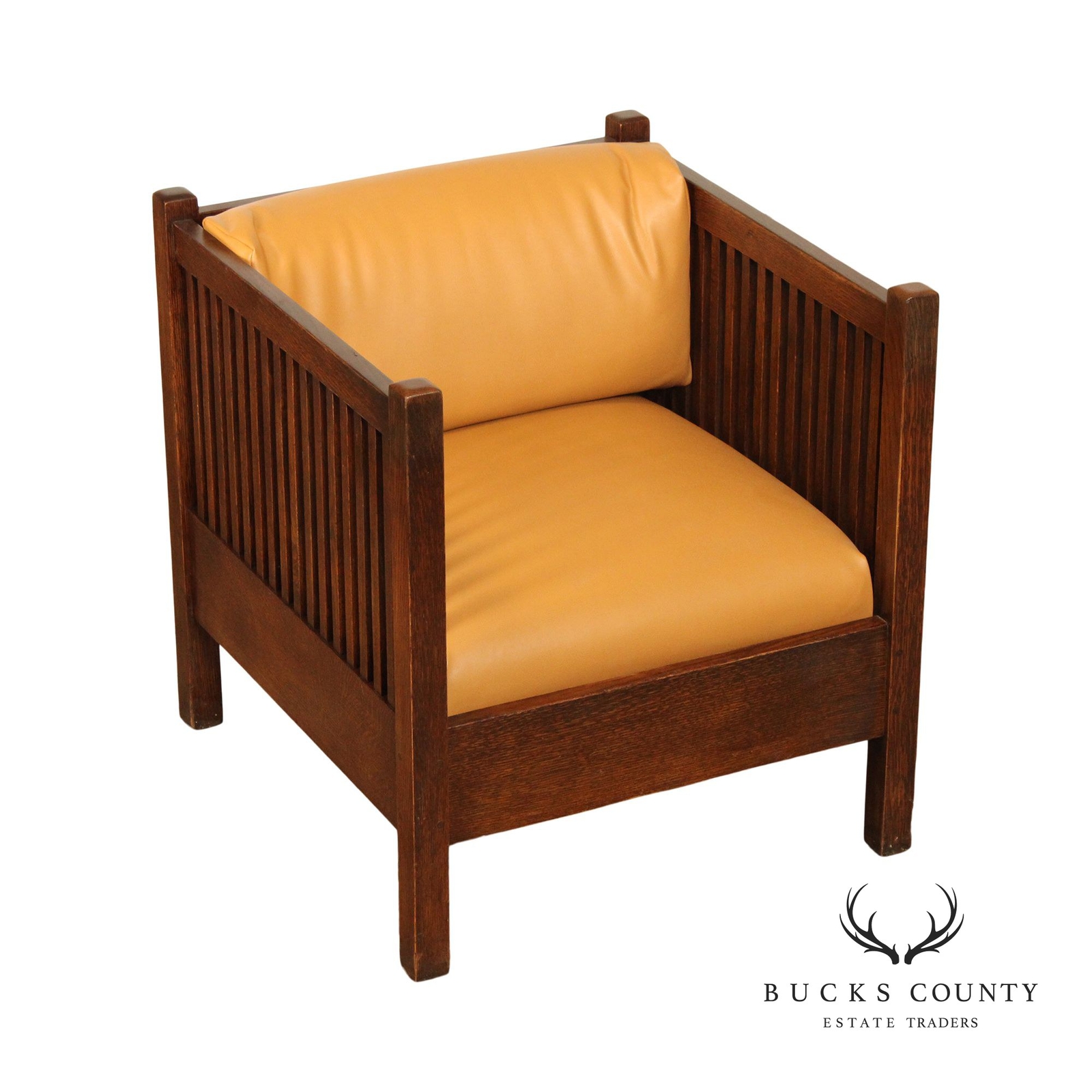 Stickley Mission Collection Oak Spindle Cube Chair eBay