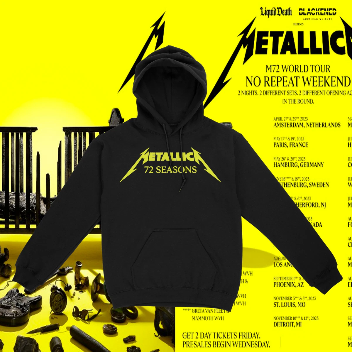 Metallica tour hotsell hoodie