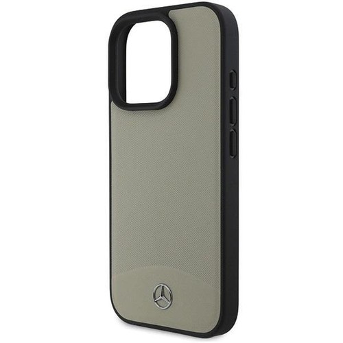 Mercedes MB Textured and Plain LeatherCase with MagSafe for iPhone16ProMax Beige - Picture 4 of 6