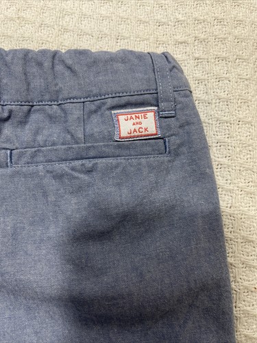 Janie And Jack Infant Girl’s Shorts Blue Size 5 - 100% Cotton Adjustable Waist - Picture 11 of 12