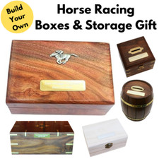 Horse Racing Wooden Boxes, Post Box & Containers