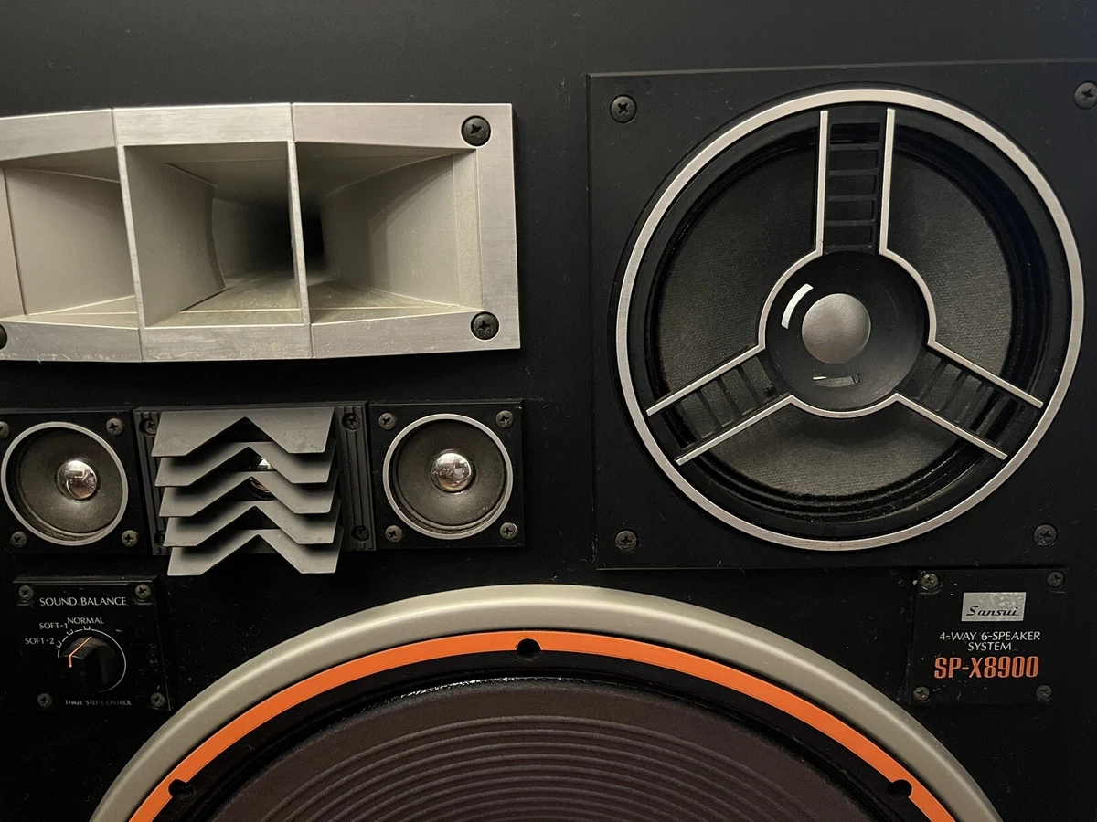 Vintage - SANSUI SP-X8900 4 WAY 6 SPEAKER SYSTEM - Made in Japan