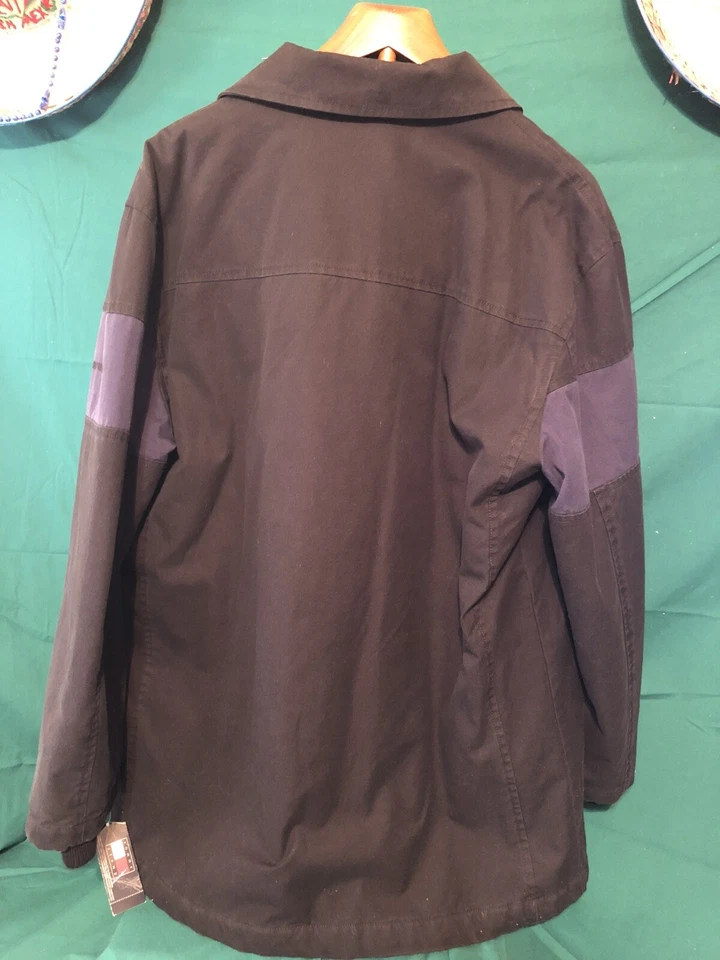Chaqueta Tommy Hilfiger Negra con Rayas Medias Azul XL Nueva con Etiqueta Foto 2 de 4