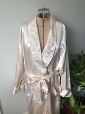 Vintage 80  s Gold Label Ivory Victoria Secret Robe, Wedding Bridal