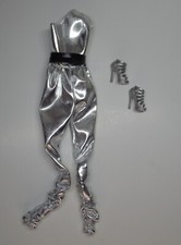 Mattel Barbie Collector Barbie Looks 11 Eleven Original Outfit Silver Jumpsuit S