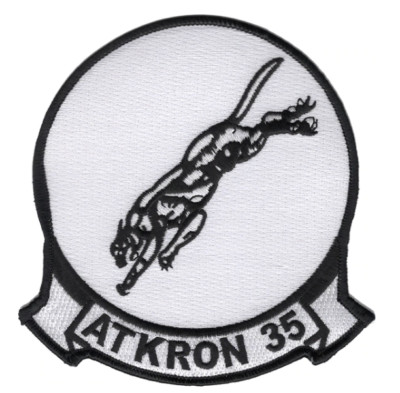 5'' NAVY VA-35 ATTACK SQUADRON BLACK PANTHERS ATKRON 35 EMBROIDERED PATCH 