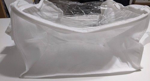 Aufbewahrung Organizer Tasche Faltbar Reißverschluss Aufbewahrung Organizer Tasche Weiß 3er Set - Bild 5 von 6