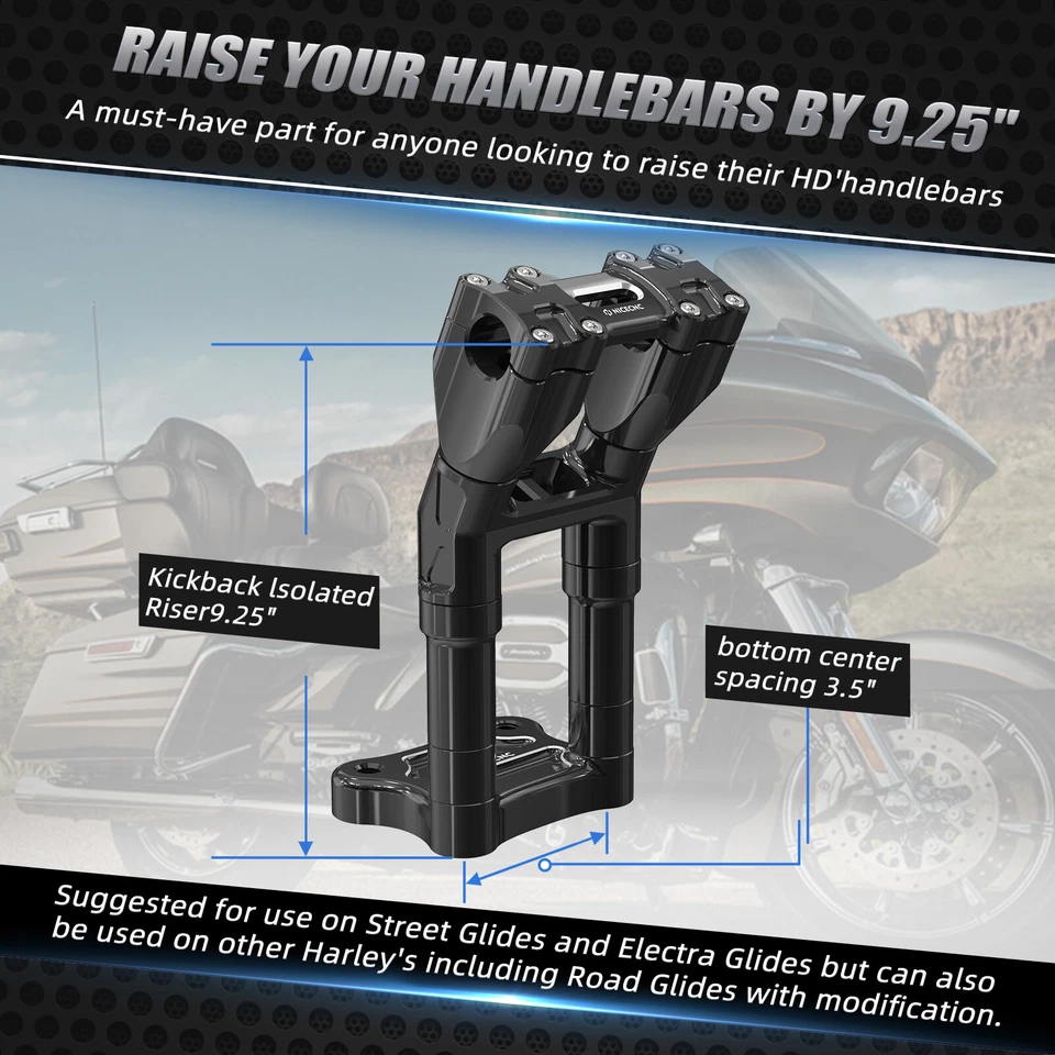 Elevadores de manillar retroceso para Harley Street Glide Special FLHXS 14-23 Foto 4 de 4