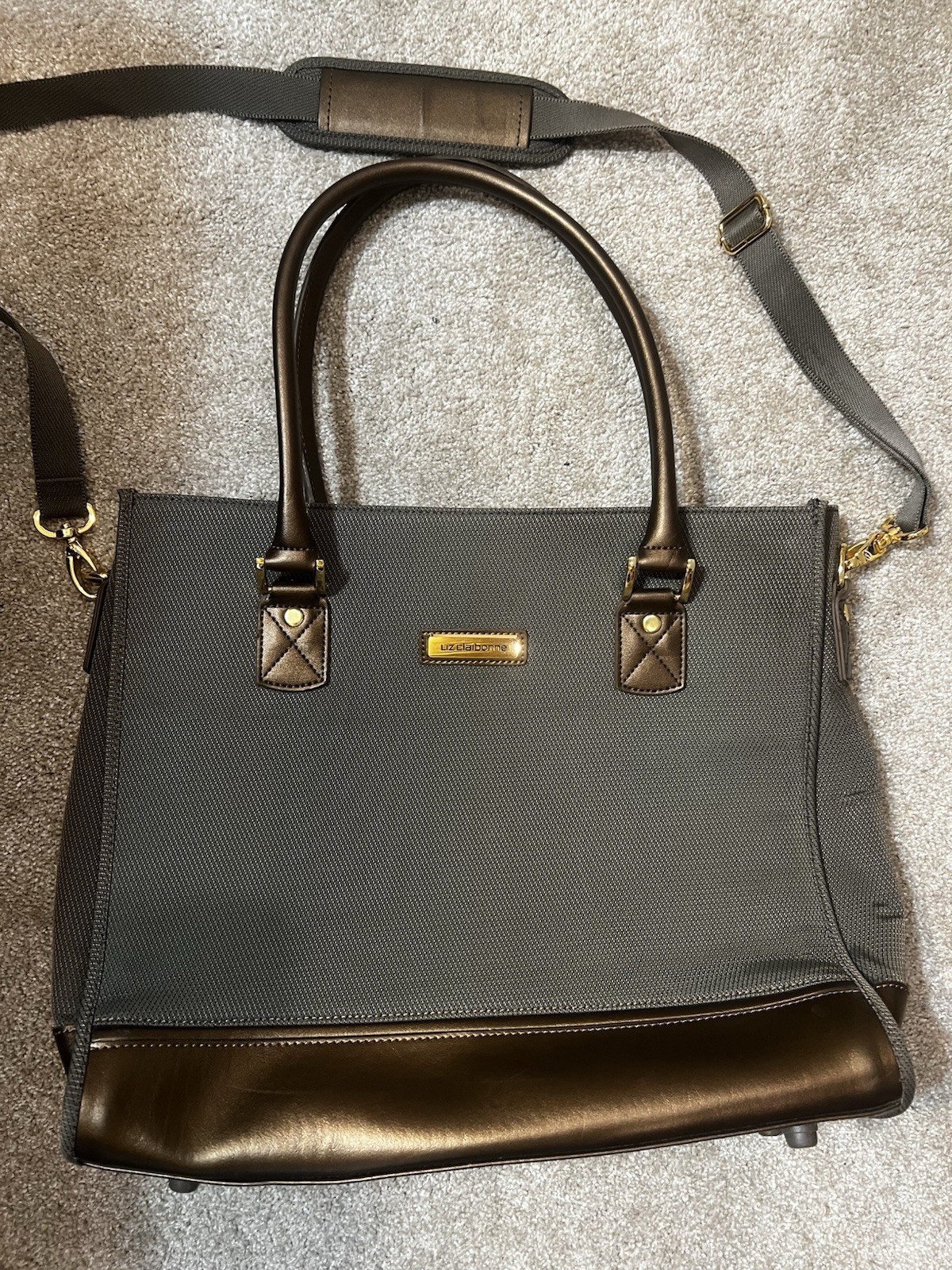 Collection Travel Tote/laptop Bag New Pewter Color