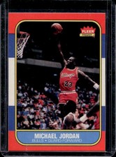 1986-87 Fleer Michael Jordan Rookie RC #57 Bulls
