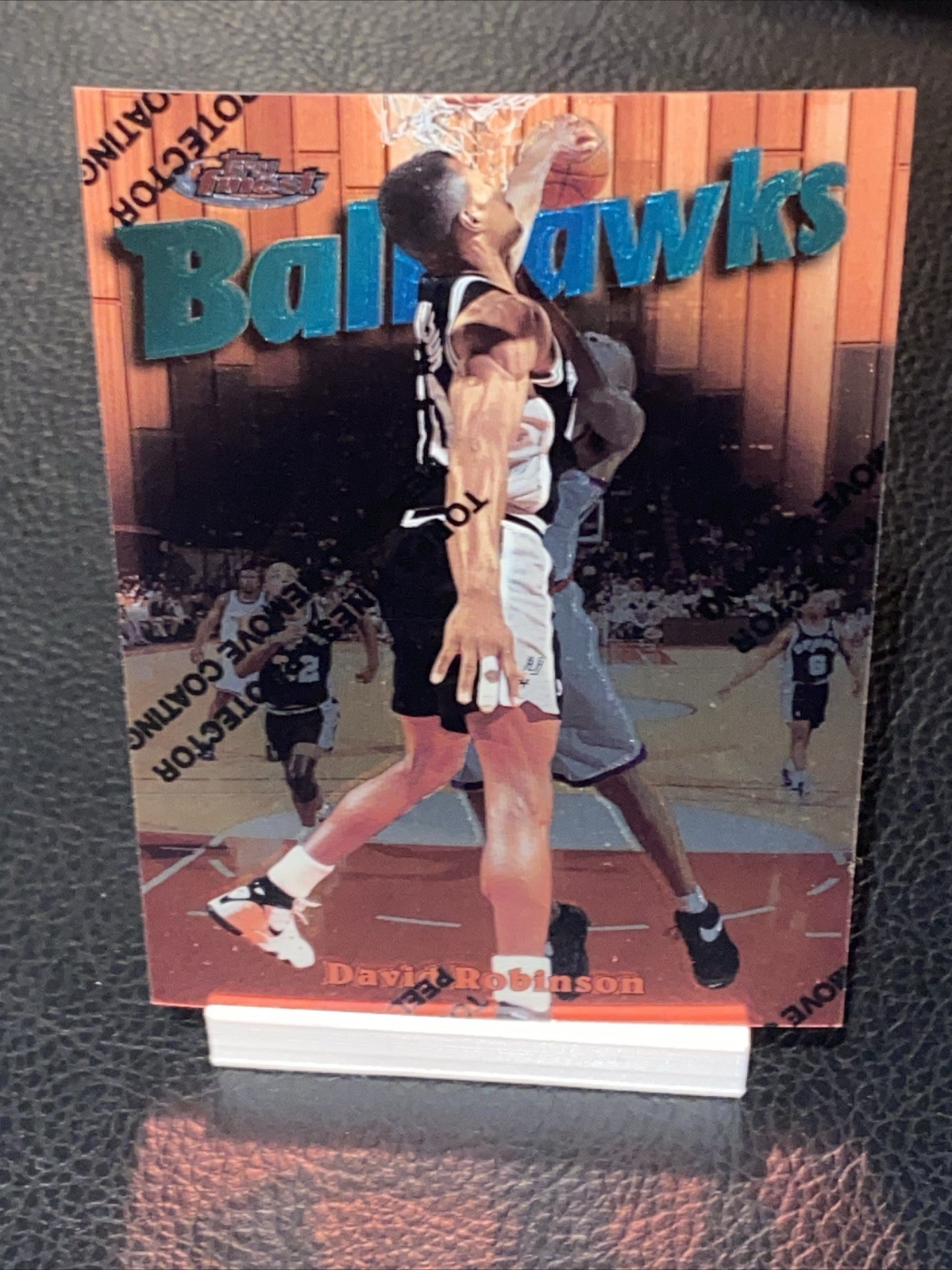 David Robinson 1997-98 Topps Finest Bronze Ballhawks #20 BH25 Spurs With Coating