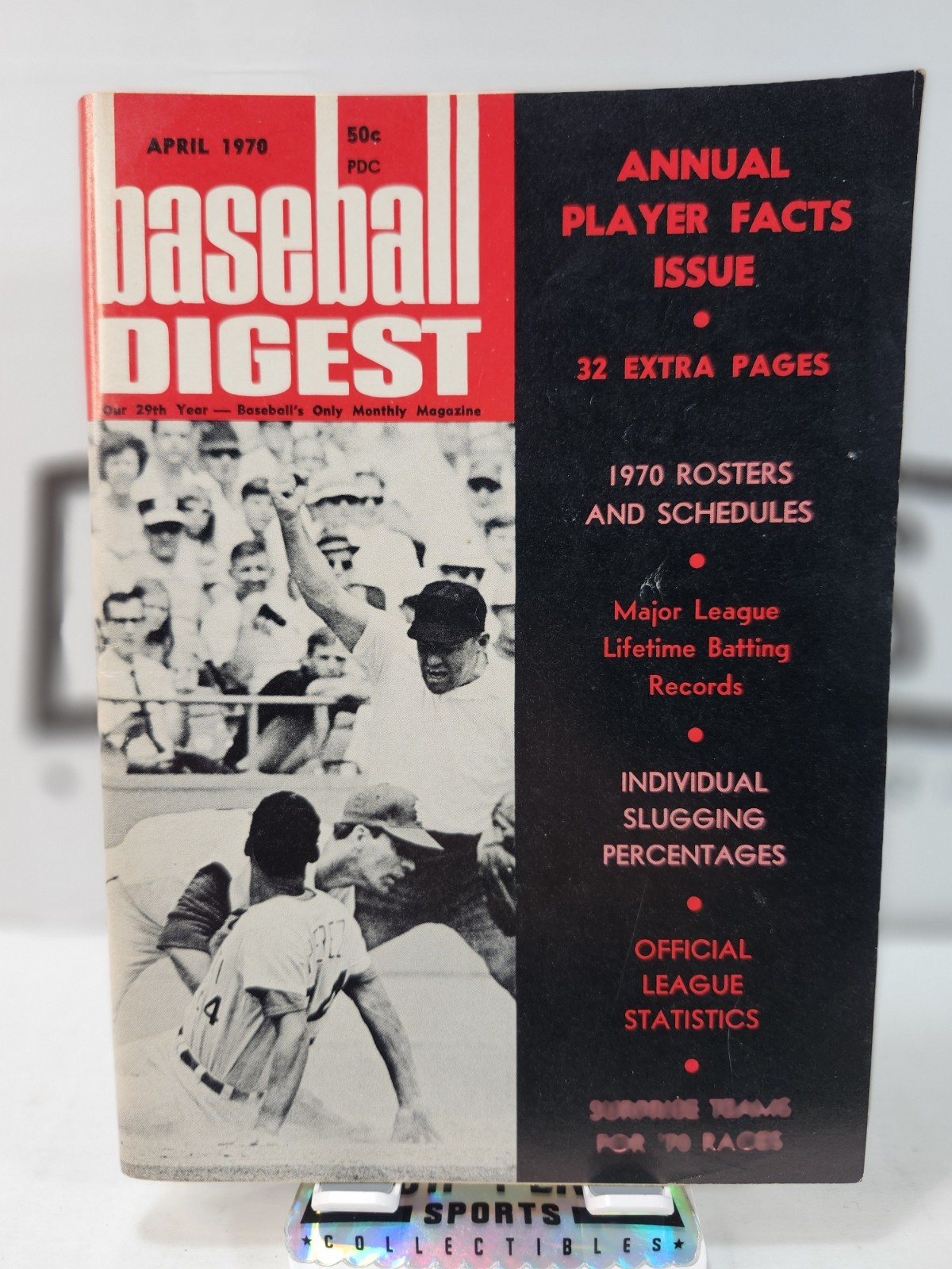 Baseball Digest - April 1970: Annual Player Facts Issue - Rosters & Schedules - Picture 1 of 4