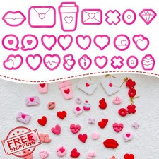 Xaekicr Heart Polymer Clay Cutters Molds Earring Tools
