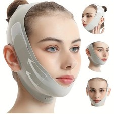 Overnight Face Lift Band with Graphene Fiber - Double Chin Reducer  Jawline Def