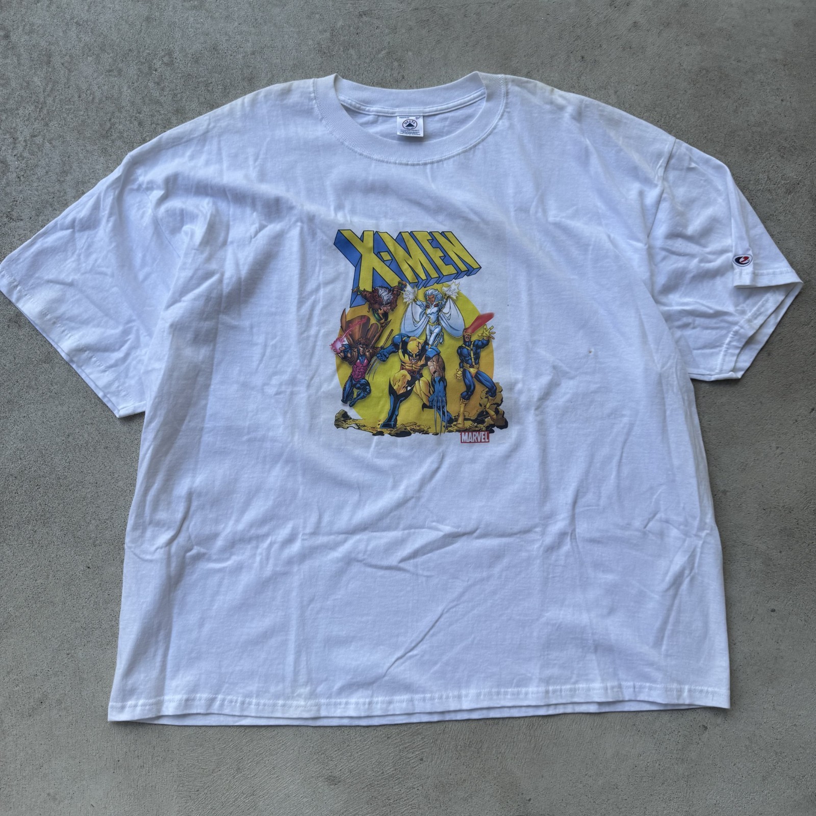 Vintage 90s Marvel X-men Comics T Shirt Superhero XXXL - Gem
