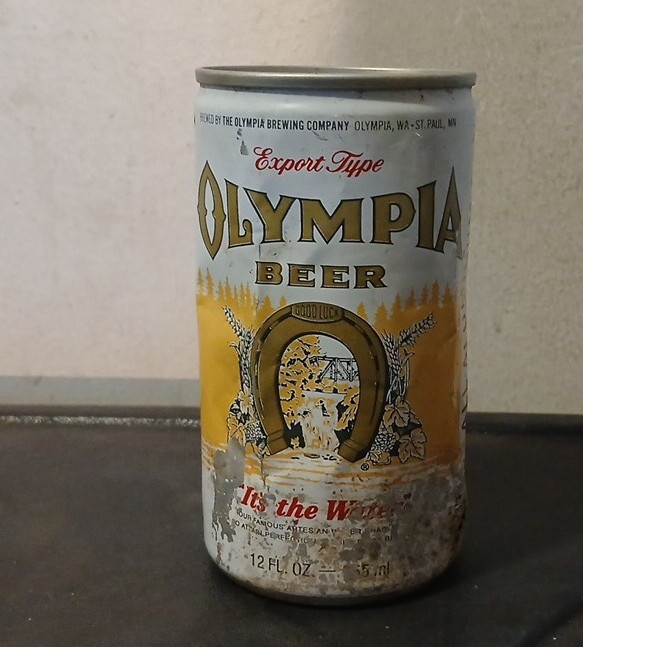Olympia Beer Pull Tab Can 12 fl oz All Aluminum Breweriana Collectible