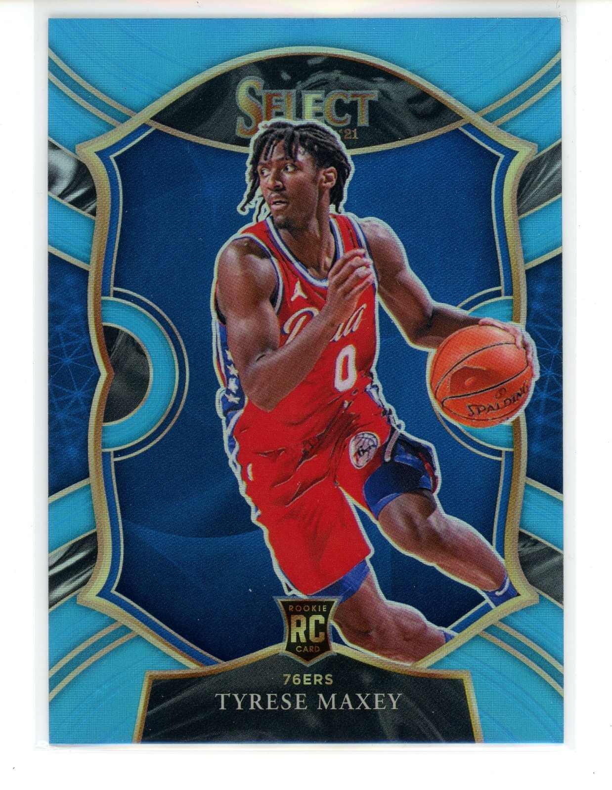 Tyrese Maxey 2020-21 Panini Select Concourse #81 Light Blue 109/299