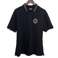 Versace Jeans Couture Kids Black Gold Logo Polo Shirt B3GWA7T3 XXL