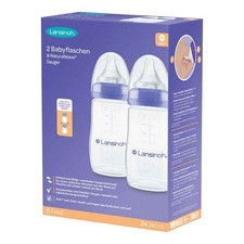 Lansinoh Naturalwave Babyflaschen 240ml & Sauger M · 2 St · PZN 18771614