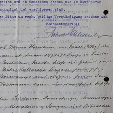 Letter Schlumberger Robert Vienna sparkling wine Christian Frank Kaufbeuren 1924