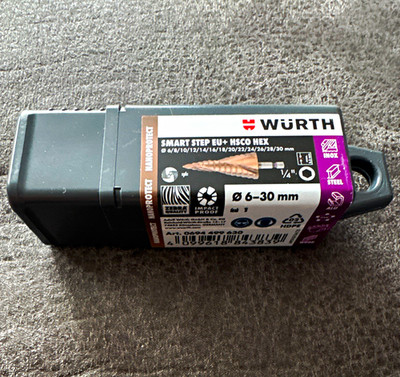 Würth Smart Step Up+ HSCO HEX Stufenbohrer 6 30 mm 1/4'' 0694 450 630