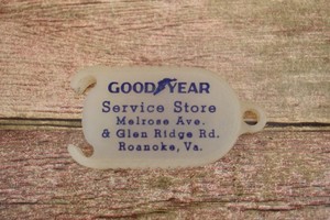 Vintage Good Year Tires Roanoke Va coin holder keychain