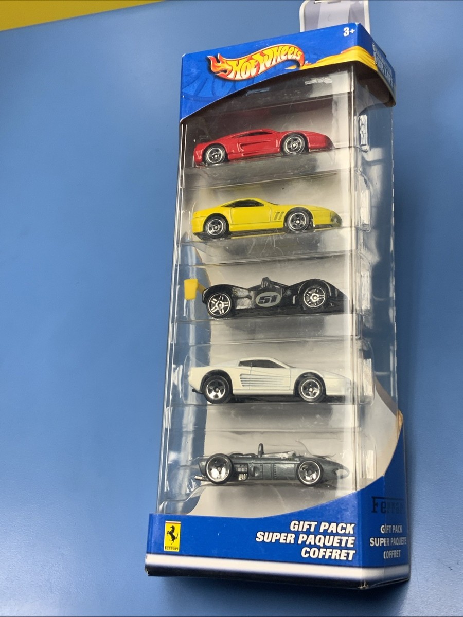 2003 HOT WHEELS VINTAGE 35th ANNIVERSARY 5 CAR FERRARI GIFT PACK