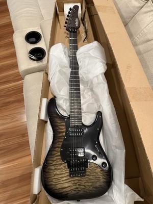 Schecter Sun Valley Super Shredder Fr Prototype Electric Guitar - Charcoal Burst
