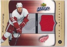 05/06 UD MVP ROBERT LANG MATERIALS GAME JERSEY